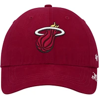 Women's '47 Red Miami Heat Miata Clean Up Adjustable Hat