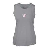 Women's Levelwear  Gray Miami Heat Mother's Day Macy Core Logo Tank Top