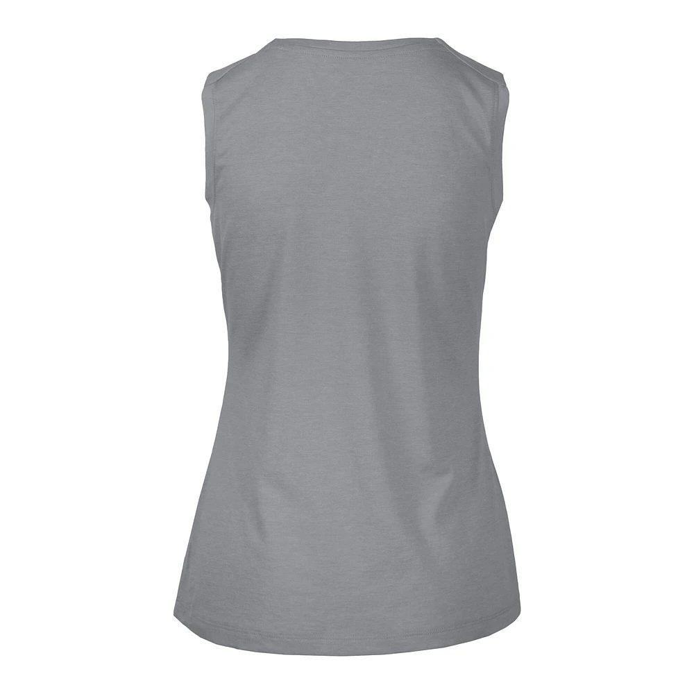 Women's Levelwear  Gray Miami Heat Mother's Day Macy Core Logo Tank Top