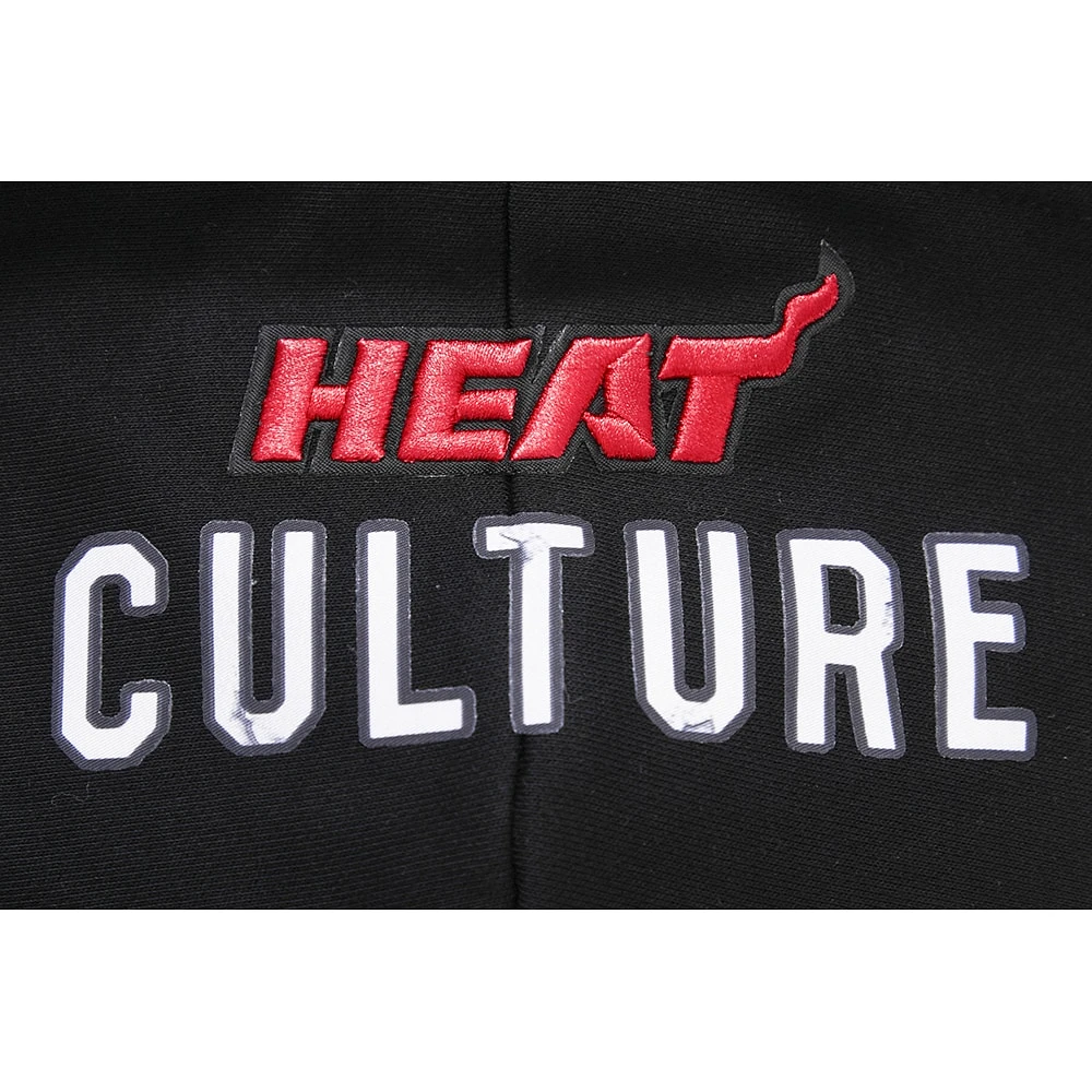 Women's Pro Standard Black Miami Heat 2023/24 City Edition Cropped Pullover Hoodie