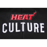 Women's Pro Standard Black Miami Heat 2023/24 City Edition Cropped Pullover Hoodie