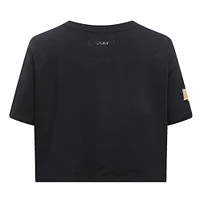 Women's Pro Standard Black Miami Heat Holiday Glam Boxy T-Shirt