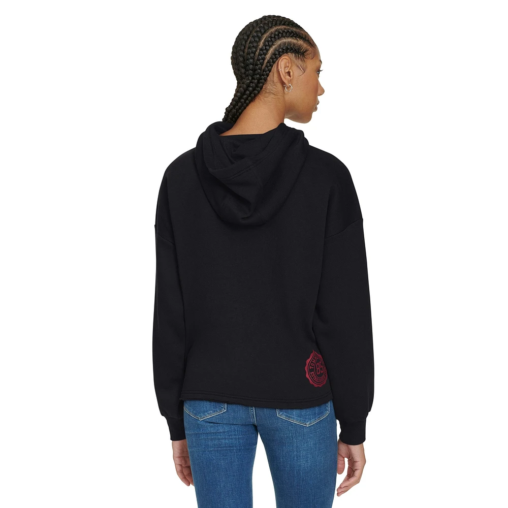 Sweat à capuche court noir Stella Miami Heat de Tommy Jeans pour femme