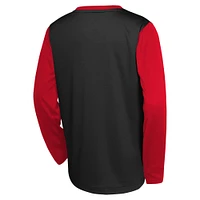 Youth Nike  Black Miami Heat 2024/25 City Edition Pregame Performance Long Sleeve Shooting T-Shirt