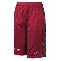 Youth Nike Red Miami Heat Courtside Starting Five Team Shorts