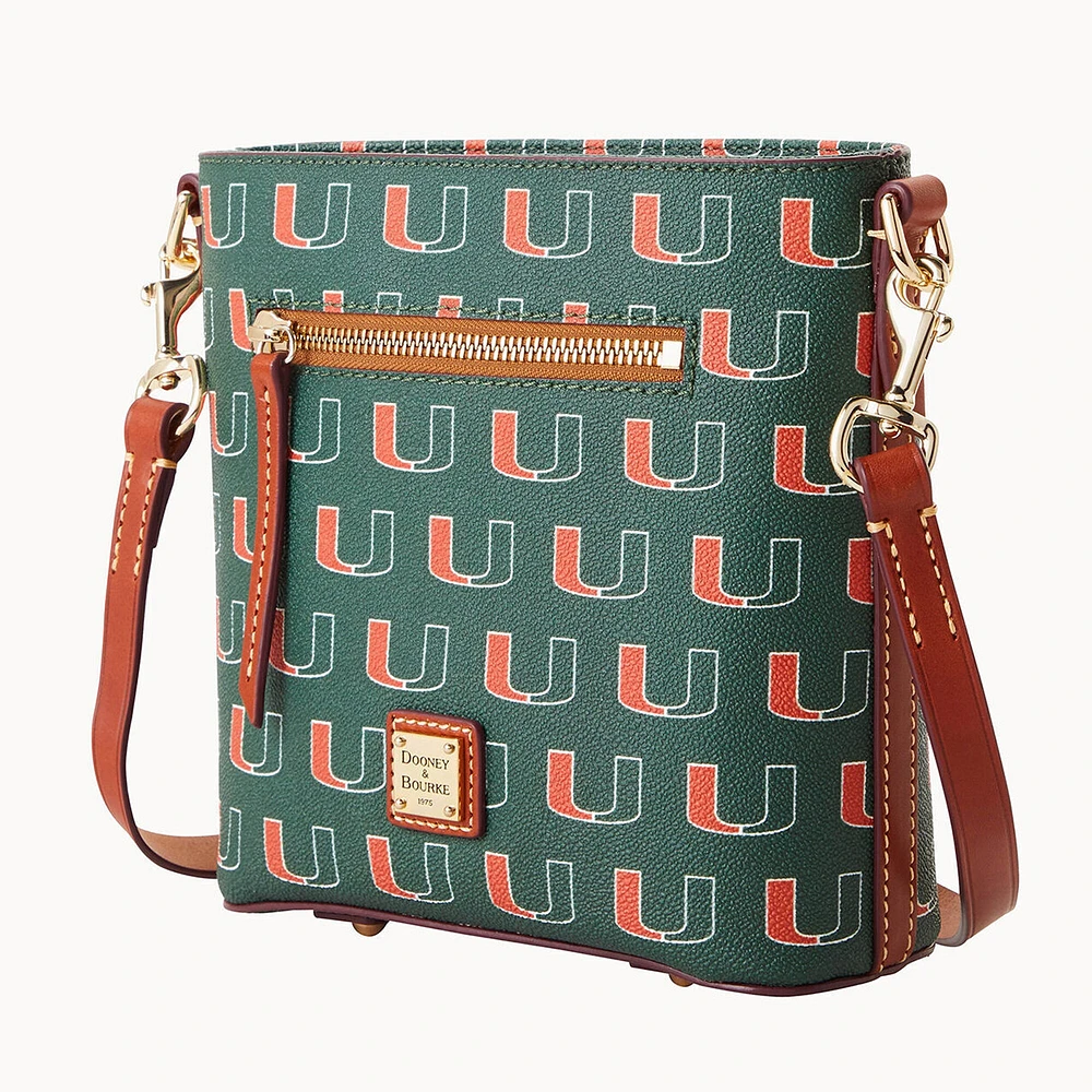 Dooney & Bourke Miami Hurricanes Signature Small Zip Crossbody