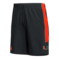 Men's adidas Black Miami Hurricanes AEROREADY Shorts
