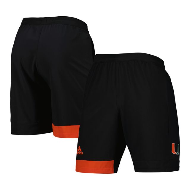 Short d'entraînement adidas Miami Hurricanes AEROREADY noir pour hommes