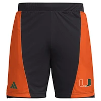 Men's adidas  Black Miami Hurricanes Designed for Training 7" AEROREADY Shorts
