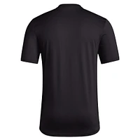Men's adidas Black Miami Hurricanes Strategy Pre-Game T-Shirt