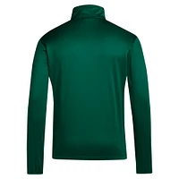 Men's adidas Miami Hurricanes 2024 Coaches Sideline Quarter-Zip Top
