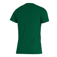 Men's adidas Green Miami Hurricanes Along The Shadow Tri-Blend T-Shirt