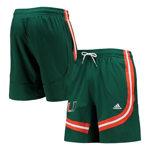 Short de basket-ball AEROREADY adidas Miami Hurricanes Swingman vert pour hommes