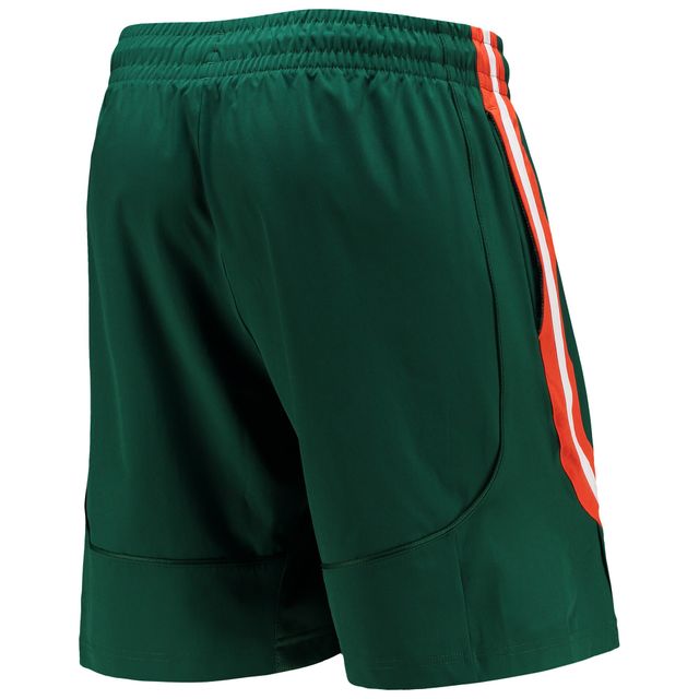 Short de basket-ball AEROREADY adidas Miami Hurricanes Swingman vert pour hommes