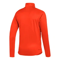Men's adidas Orange Miami Hurricanes 2023 Sideline AEROREADY Half-Zip Top