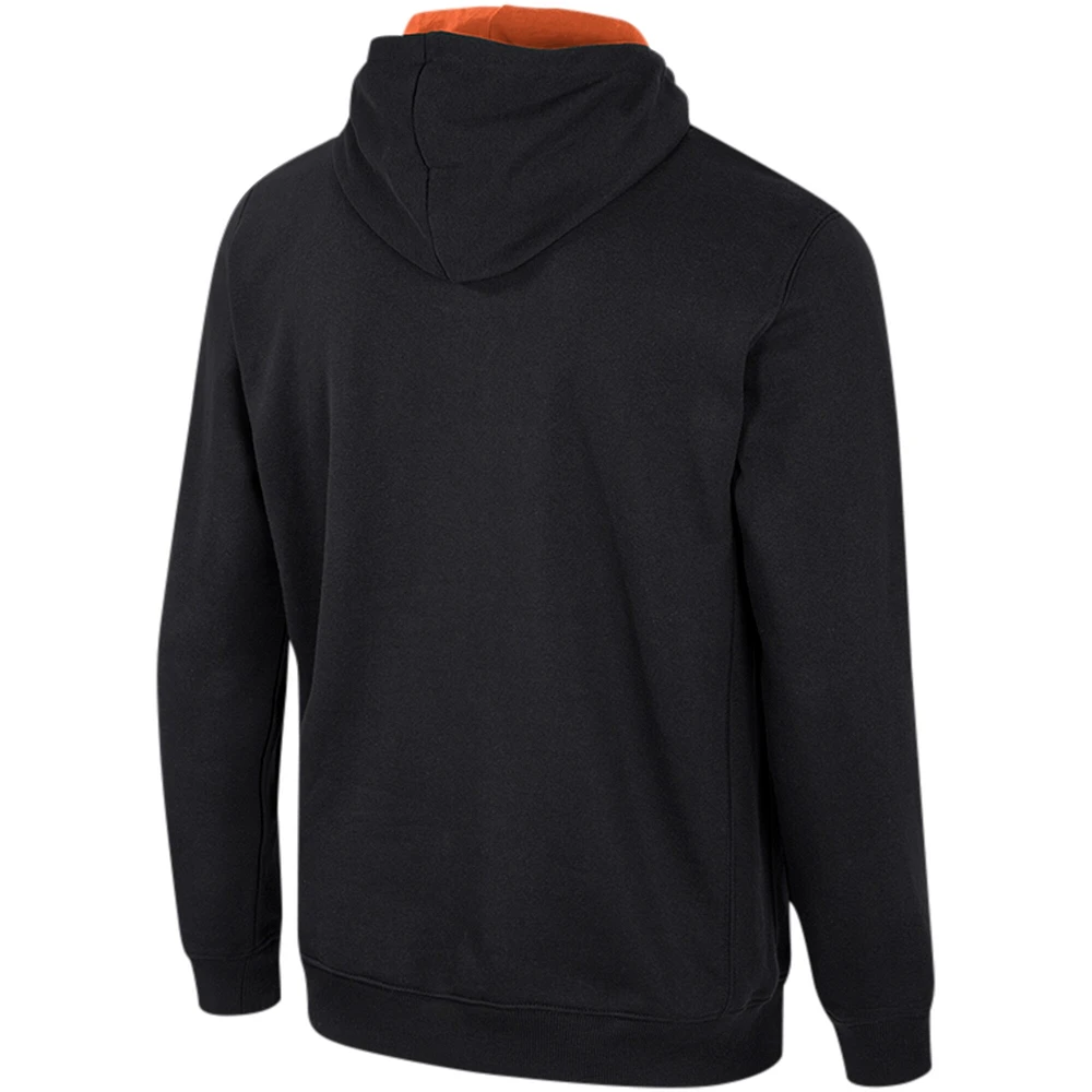 Men's Colosseum Black Miami Hurricanes Half-Zip Hoodie