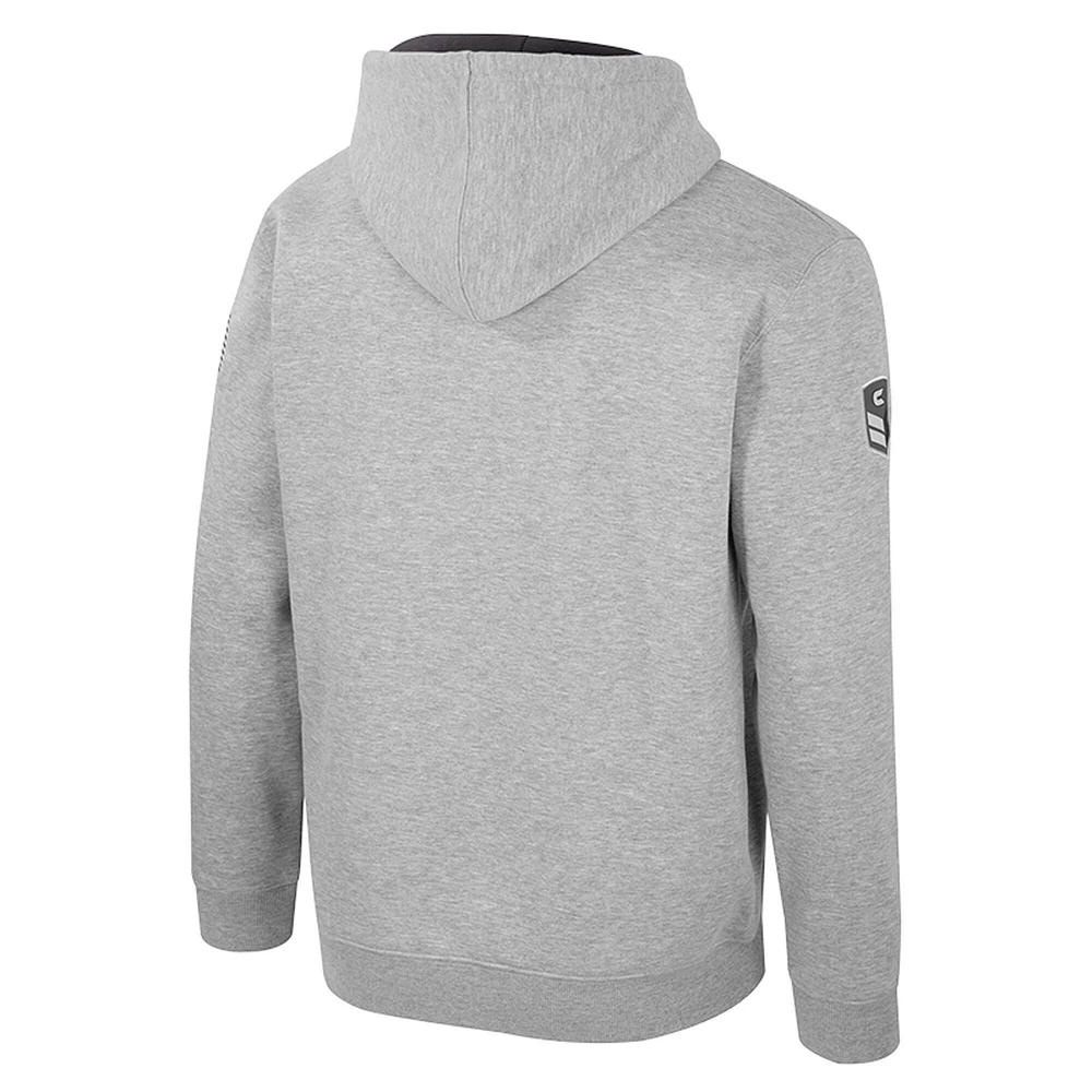 Sweat à capuche imprimé militaire Oorah OHT pour homme Colosseum Heather Grey Miami Hurricanes