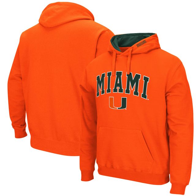 Sweat à capuche Colosseum Orange Miami Hurricanes Arch & Logo 3.0 pour homme