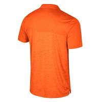Men's Colosseum Orange Miami Hurricanes Big & Tall Langmore Polo