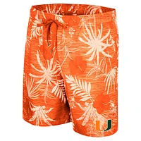 Men's Colosseum Orange Miami Hurricanes What Else is New Swim Shorts
