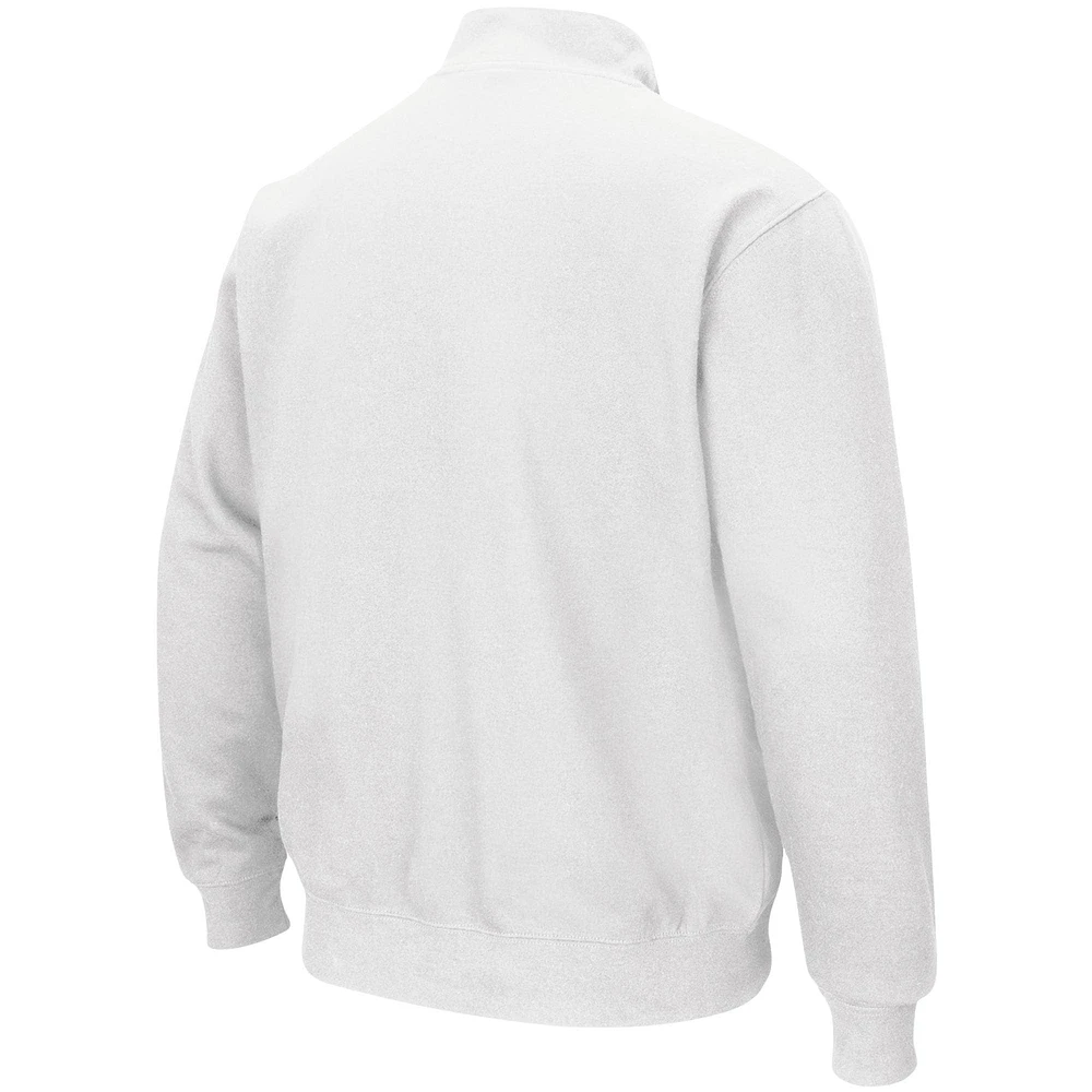 Veste Colosseum White Miami Hurricanes Tortugas Logo Quarter-Zip pour homme
