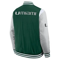 Men's Fanatics  Green Miami Hurricanes Elements Elite Full-Snap Jacket