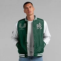 Men's Fanatics  Green Miami Hurricanes Elements Elite Full-Snap Jacket