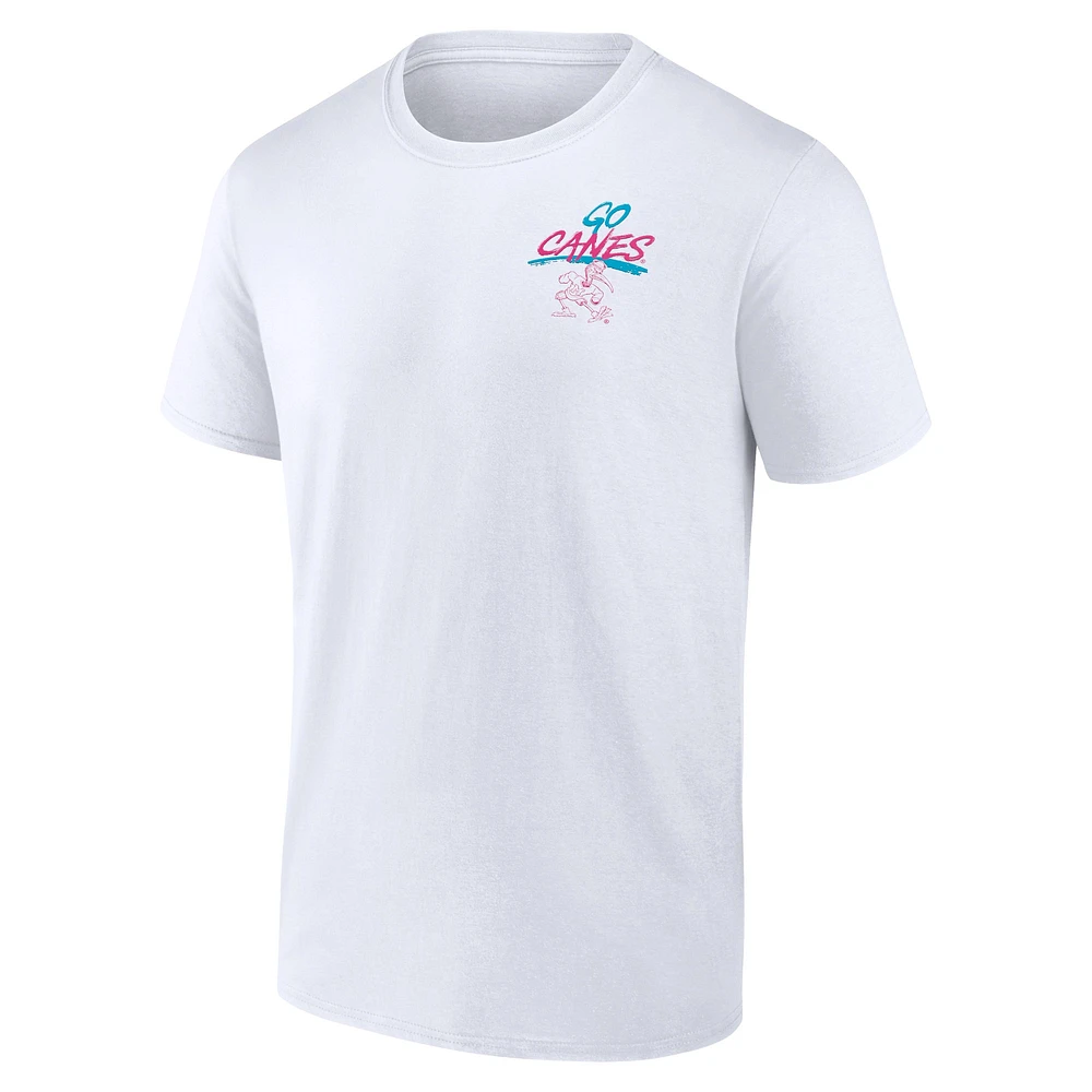 Men's Fanatics White Miami Hurricanes Spring 2024 Break T-Shirt