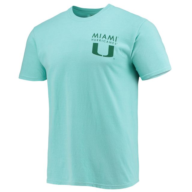 T-shirt Mint Miami Hurricanes Circle Scene Comfort Colours pour homme
