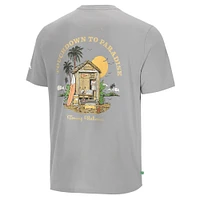 T-shirt Tommy Bahama gris pour homme, Touchdown to Paradise, Miami Hurricanes