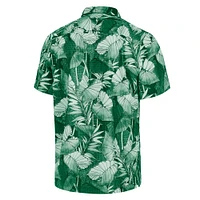 Men's Tommy Bahama Green Miami Hurricanes Big & Tall Coast Nuevo Fronds IslandZone Button-Up Shirt