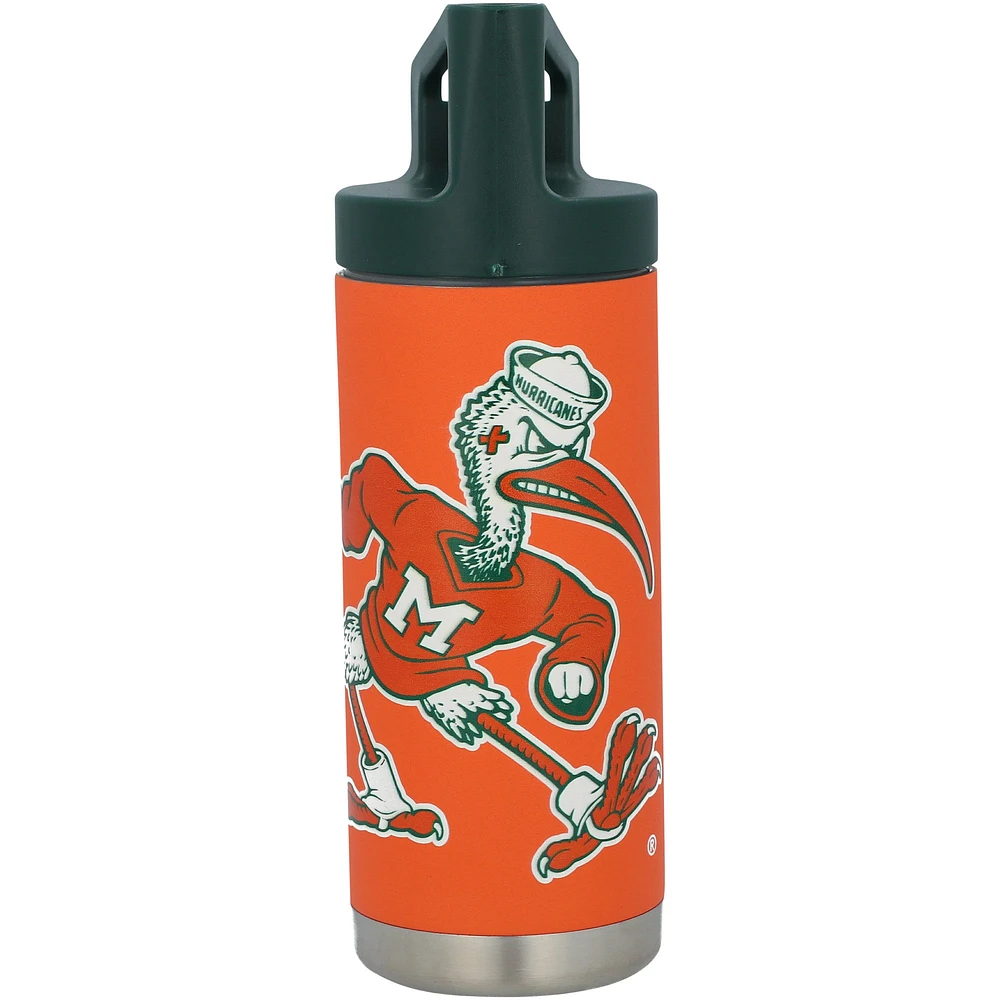 Orange Miami Hurricanes 16 oz. Bouteille