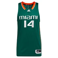 Unisex adidas Haley Cavinder Green Miami Hurricanes NIL Women's Basketball Jersey