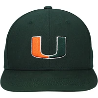 Youth Top of the World Green Miami Hurricanes Victory Stretch-Snap Adjustable Hat