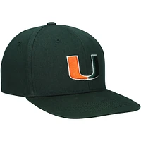 Youth Top of the World Green Miami Hurricanes Victory Stretch-Snap Adjustable Hat