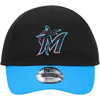 Casquette New Era Miami Marlins Team Colour My First 9TWENTY Flex noire pour bébé