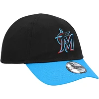 Casquette New Era Miami Marlins Team Colour My First 9TWENTY Flex noire pour bébé