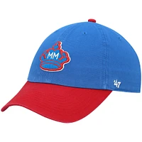 Men's '47 Blue Miami Marlins City Connect Clean Up Adjustable Hat