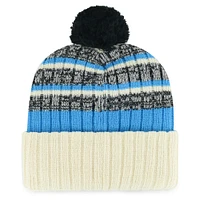 Men's '47 Natural Miami Marlins Tavern Cuffed Knit Hat with Pom