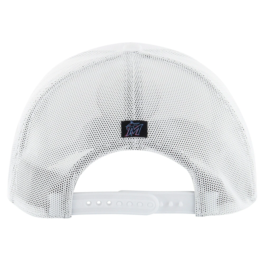 Men's '47 White Miami Marlins Fairway Trucker Adjustable Hat
