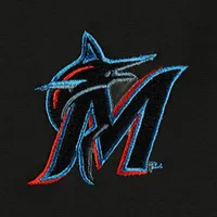 Men's Dunbrooke Black/Heather Gray Miami Marlins Alpha Full-Zip Jacket