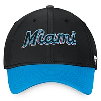 Men's Fanatics Black/Blue Miami Marlins Core Flex Hat