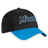 Men's Fanatics Black/Blue Miami Marlins Core Flex Hat