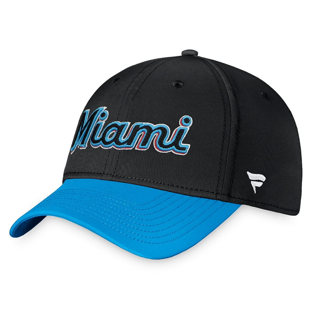 Men's Fanatics Black/Blue Miami Marlins Core Flex Hat