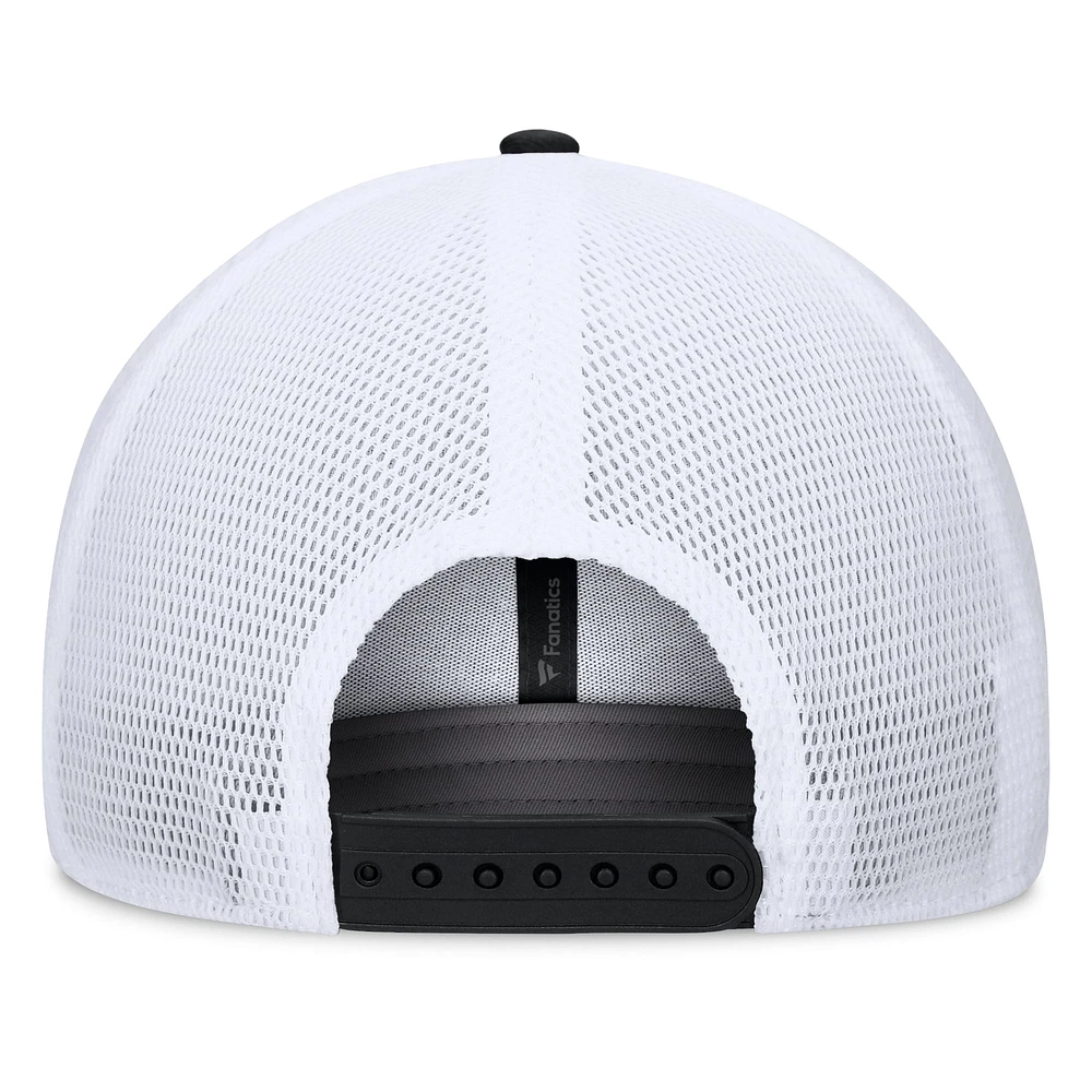 Men's Fanatics Black Miami Marlins Fundamental A-Frame Adjustable Hat