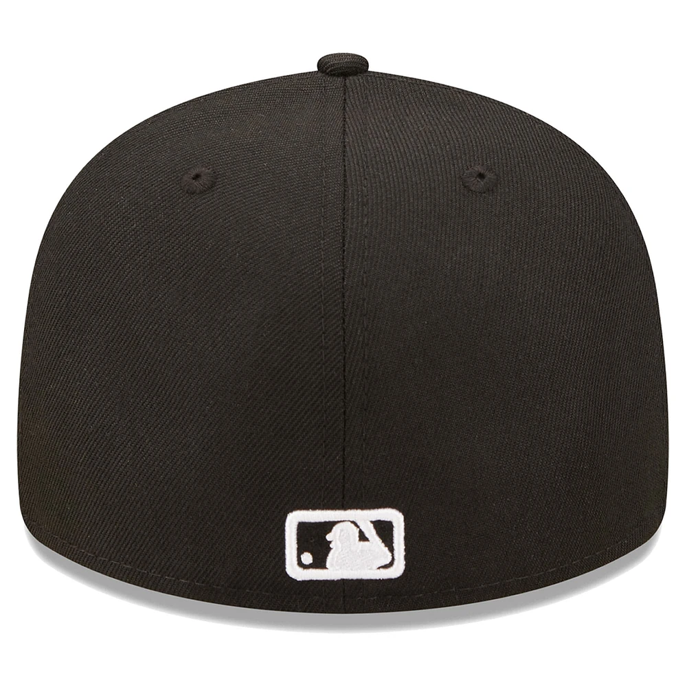 Men's New Era Black Miami Marlins Low Profile 59FIFTY Fitted Hat