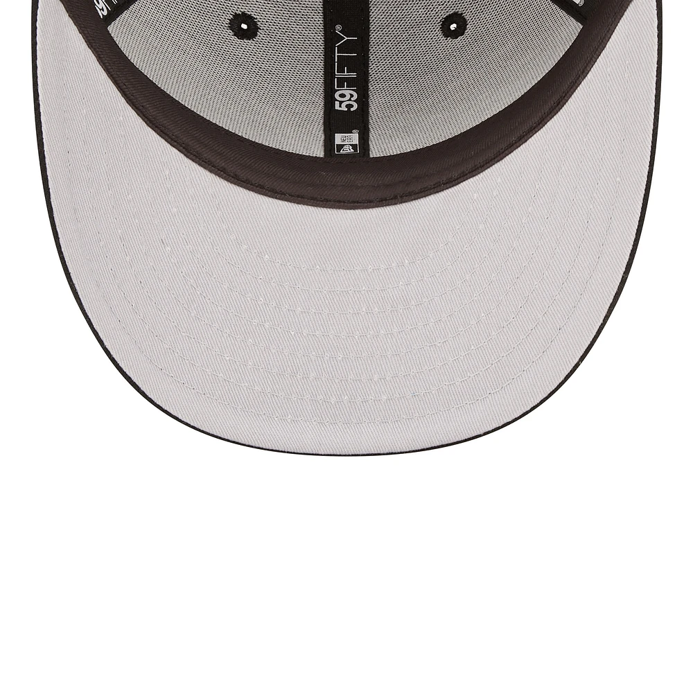 Men's New Era Black Miami Marlins Low Profile 59FIFTY Fitted Hat