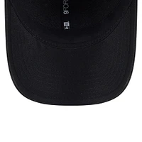 Men's New Era  Black Miami Marlins Player Replica 9FORTY Adjustable Hat