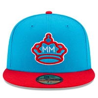 Men's New Era Blue/Red Miami Marlins 2021 City Connect 59FIFTY Fitted Hat