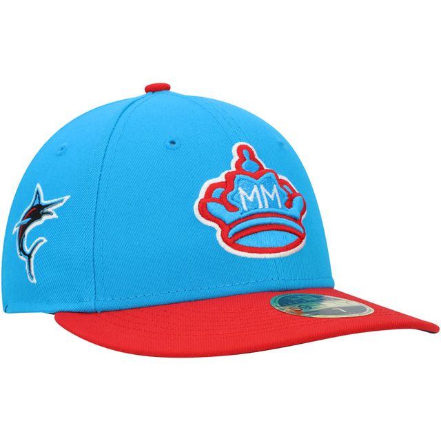 Casquette ajustée 59FIFTY Miami Marlins City Connect New Era pour homme, bleu/rouge
